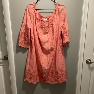 St. John's Bay Off Shoulder Embroidered dress